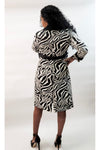 Zebra Goddess Belted  Trench Coat  or Dress