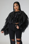 Limited less Black Ruffle To-2
