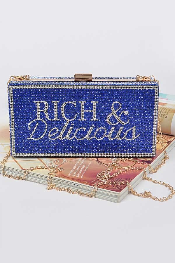 Rich and Delciours Royal Blue Clutch