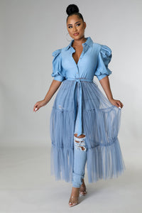 Tulle Accord  Baby Blue-Top or Duster-3