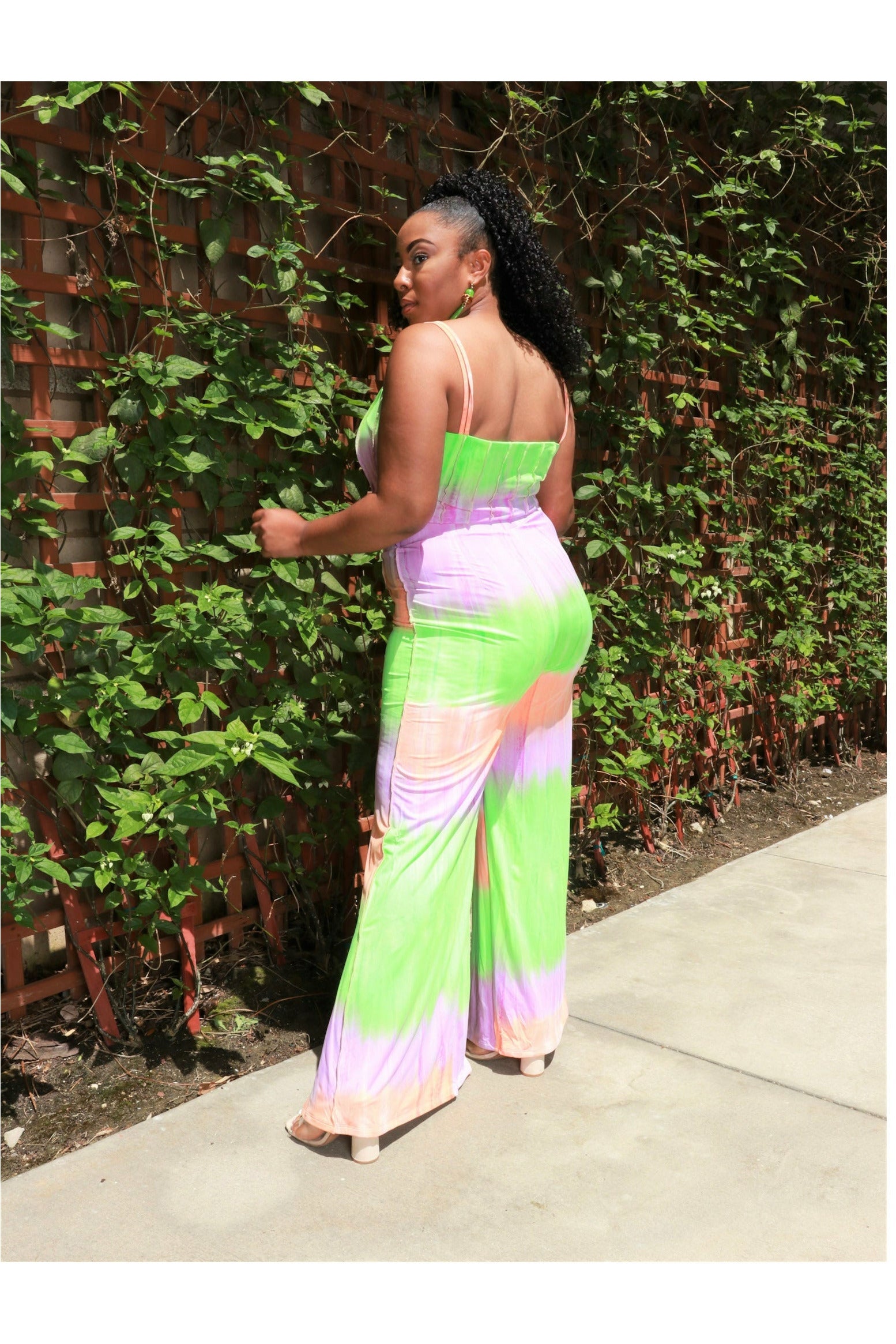 Pants with Side Opening - Tie Dye Pants - 227 Boutique