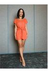 2-piece Rust  Ribbed Shorts set - 227 Boutique