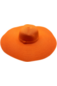 Large Straw Hat - Orange - 227 Boutique