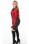 CHECK MATE- CHECKER RED PLAID DRESS OR DUSTER
