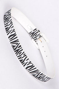 Zebra Wrap Belt