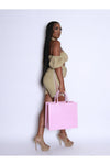  Large Pink Designer Inspired  Purse - 227 Boutique