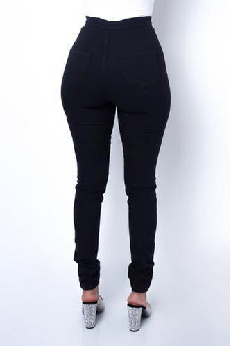 High Waist Black Jeans - 227 Boutique